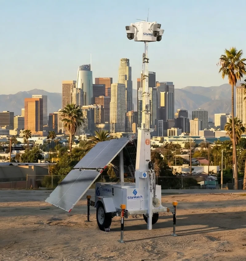 Solar Powered Security Trailers Los Angeles